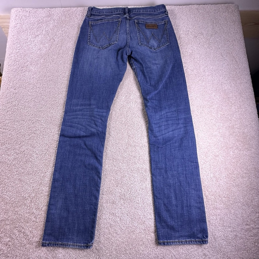 Wrangler Retro Jeans Mens 32x36 *32x33* Blue Slim Straight - Picture 2 of 11